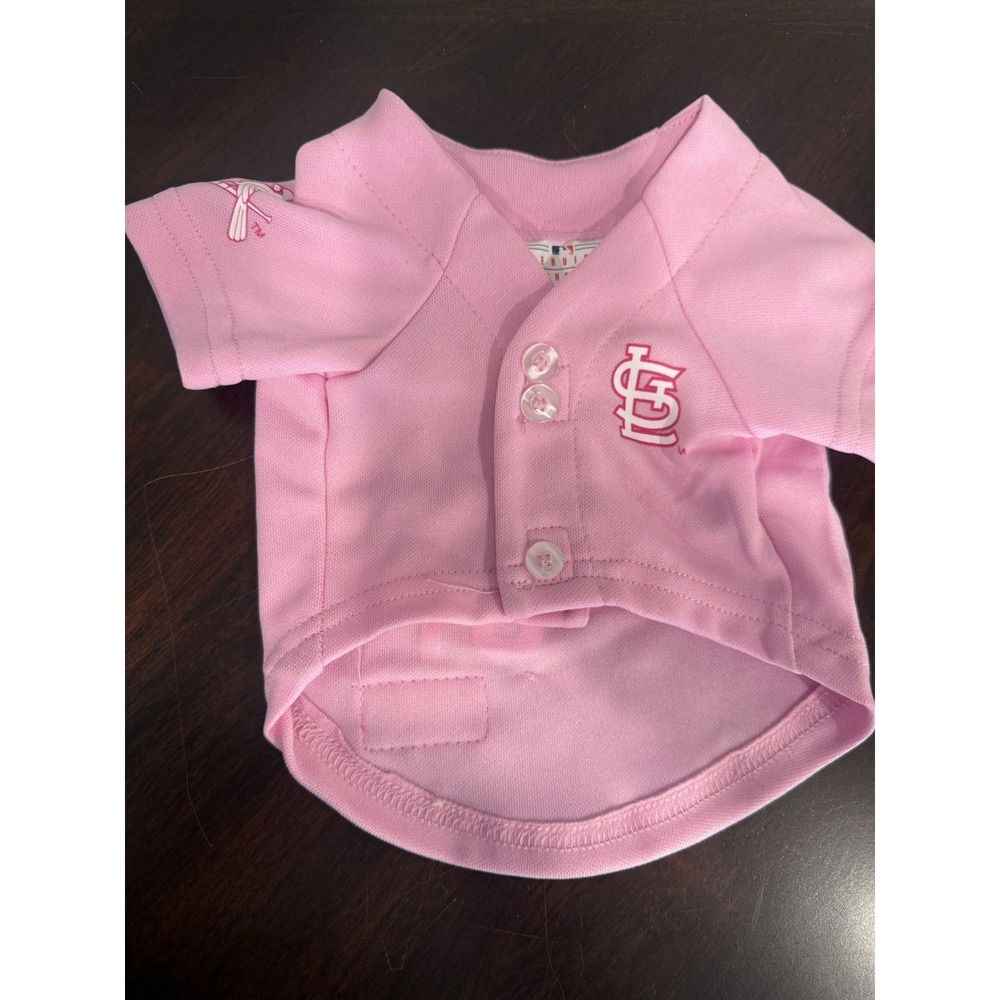 St. Louis Cardinals Pink MLB Pet Dog Jersey Shirt XS Baseball Puppy Pink Jersey